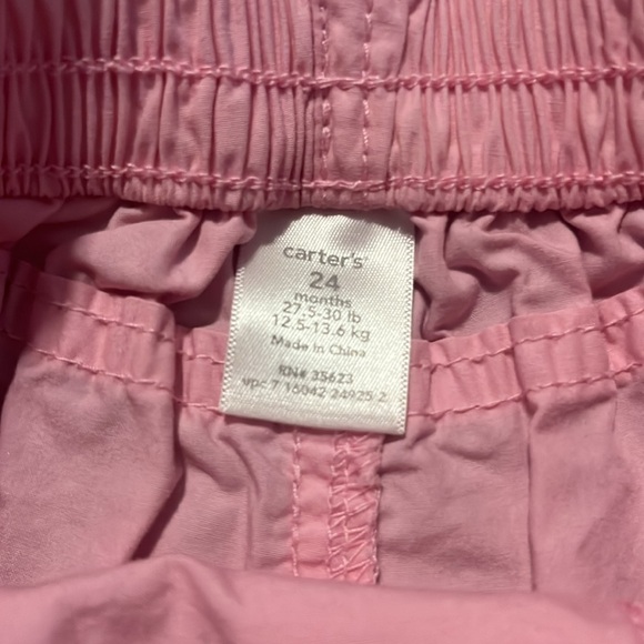 Carter's Pink Kids Cargo Shorts - Picture 2 of 2